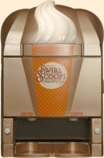 the swirl scoops dispensed ice cream program is so easy to operate and