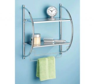 Whitmor Chrome Shelf & Towel Rack —