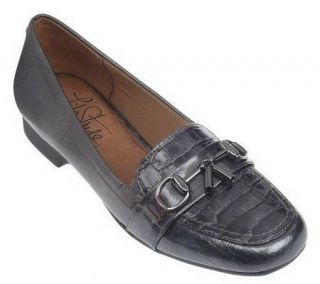 LifeStride Embers Patent Croco Slip on Loafers —