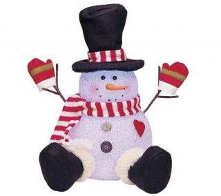 Bethlehem Lights 12 EVA Battery Operated Lightup Snowman —