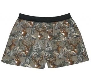 QuietWear Loungewear   Flannel Boxer Shorts —