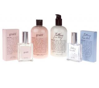 philosophy amazing grace & falling in love 4 piece collection
