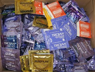 Lot of 60 Trojan Condoms Several Varieties