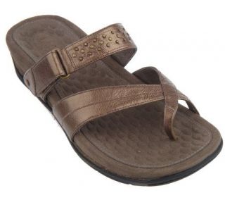 Privo by Clarks Leather Toe Loop Sandals with Adj. Strap —
