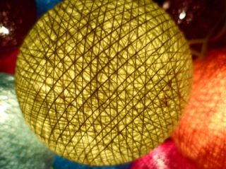 20pcs Mixed Color Cotton Balls 2 5“ Big String Lights Home Decor