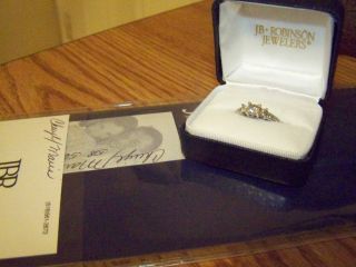 Beautiful JB Robinson Diamond Three Stone Engagement Ring 1 Carat TW