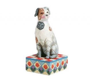 Jim Shore Heartwood Creek Terrier Dog Figurine —