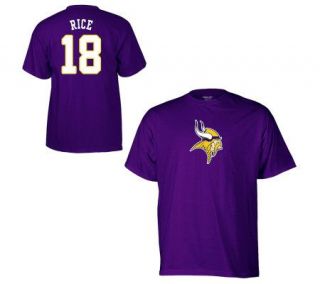 NFL Minnesota Vikings Sidney Rice Name & NumberT Shirt —