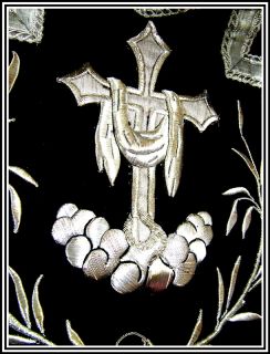 Ant Velvet Chasuble Vestment Embroidery Cross Anchor