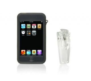 CTA Digital IPHTBL Silicone Skin Case for iPodTouch   Black — 