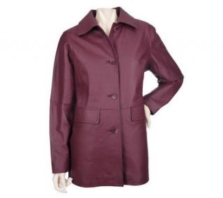 Centigrade Washable Leather Coat w/ Thermolite Zip Out Lining   A82846