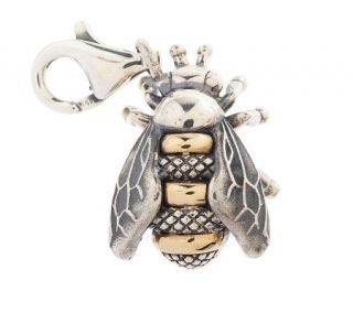 Barry Cord Bee Charm Sterling/14K —