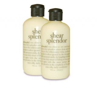 philosophy shear splendor hair conditioner duo —