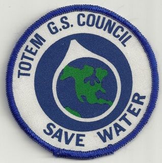 Girl Guide Badge Totem G s Council Save Water