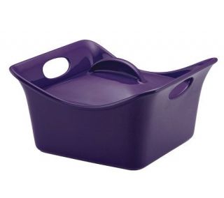 Rachael Ray Stoneware 3.5qt Square Casserole  Purple —