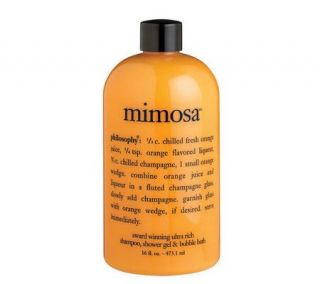 philosophy mimosa ultra rich shampoo, shower gel & bubble bath
