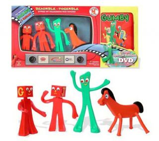 The Original Gumby and Friends Bendable Poseable 4 pc Set —