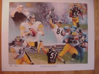 Pittsburgh Steelers Legends Print Ward Bettis Cowher