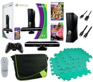 Xbox 360 4GB with Kinect Zumba Fitness Core Exercise Bundle — 