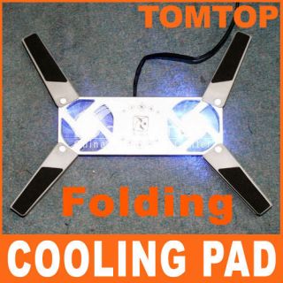 USB Fan Light Laptop Notebook Cooling Pad Folded Cooler