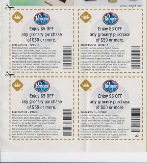 kroger coupons 5 00 off 50 00 5 valid 4 1 2012 exp 6 30 2012