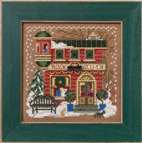 Mill Hill Cross Stitch Kit Book Seller Christmas Village Series