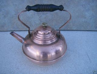 Vintage 5 Cup Copper Tea Kettle Teakettle Pot #86