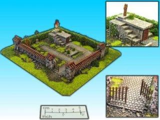 ESL015012 15mm fiinshed painted terrain Graveyard