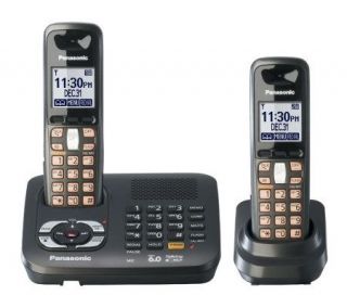Panasonic KXTG6442T DECT 6.0 Phone Answering System 2 Handsets