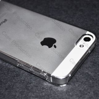 New Crystal Clear Ultra Thin Plastic Case For iPhone 5 w/ Free Screen