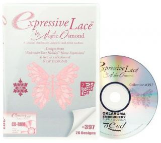 Marie Osmond Expressive Lace Embroidery Software CD —