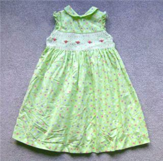Girls Summer Trendy Cotton Smocked Dress Sundress 4 Laura Ashley