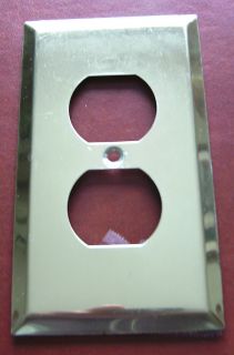 Metal Gold Color Electrical Outlet Plate Cover