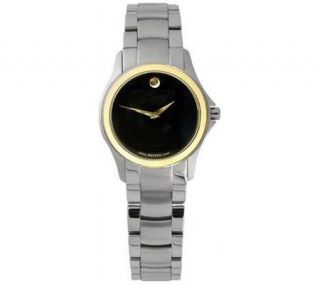 Movado Military Two Tone Steel Ladies Watch —
