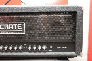 Crate BV60HB Tube Guitar Head Amplifier w Footswitch