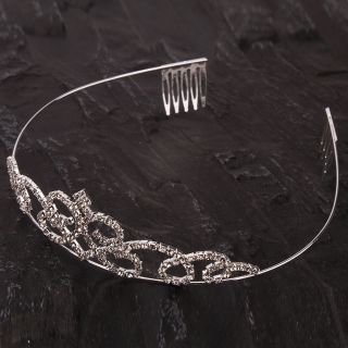 Stylish Rhinestone Crown Headband Fashion Tiara Hair Jewelry New