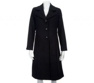 George Simonton Button Front Coat with Side Seam Detail —