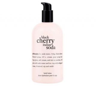 philosophy black cherry italian soda body lotion, 16 oz —
