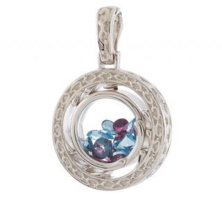 Attitudes By Renee Sterling4.25ctt Multi gemstone Enhancer —