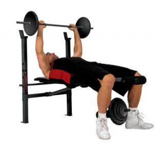 Weight Bench with 100 lb Weight Set —