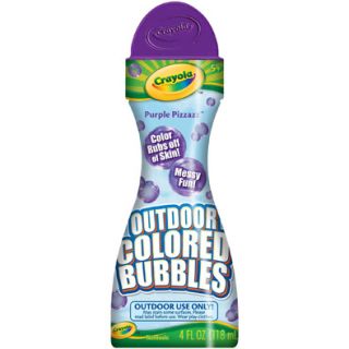 crayola 03 7800pu outdoor colored bubbles purple new
