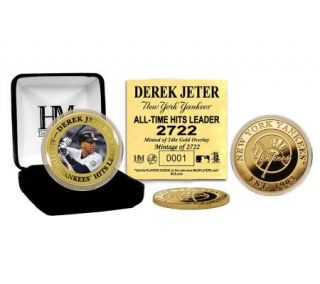 Derek Jeter Yankees All Time Hit Record Commemorative Coin —