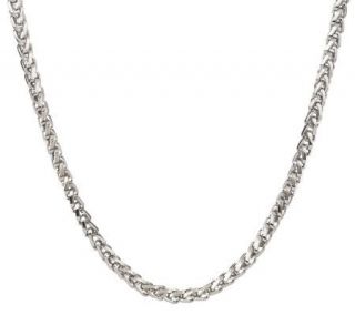 Forza Mens Stainless Steel Bold Wheat Necklace   J300689