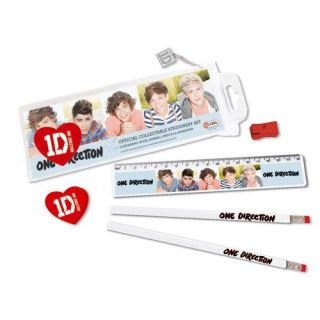 One Direction Crush Stationery Set Eraser Sharpener Pencil Case New