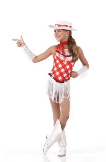 Teachers Rootin Tootin Cowgirl w Scarf Mitts Halloween Dance Costume