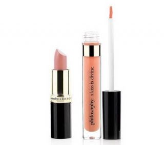 philosophy divine color luxurious lip color and lip gloss duo