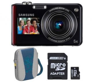 Samsung TL210 12MP Digital Camera w/ 2GB SD Card & Case   Red