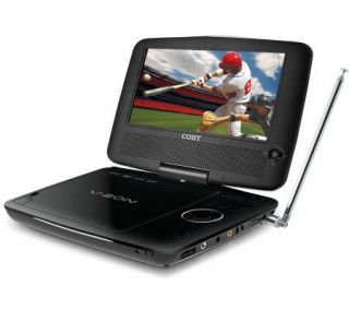Coby 7 Diagonal Portable DVD/CD/ Player w/ATSC Digital TV