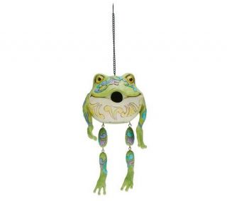 Jim Shore Heartwood Creek 14 Whimsical Frog Birdhouse —