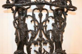 French Art Nouveau Style Marked Corneau Alfred Cast Iron Figural
